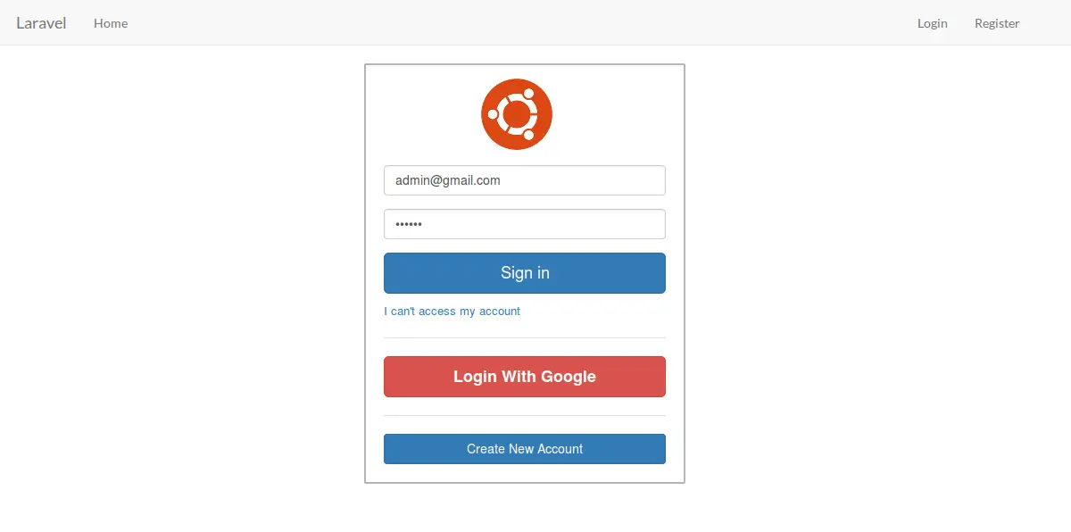Laravel 5 Google OAuth authentication using Socialite Package