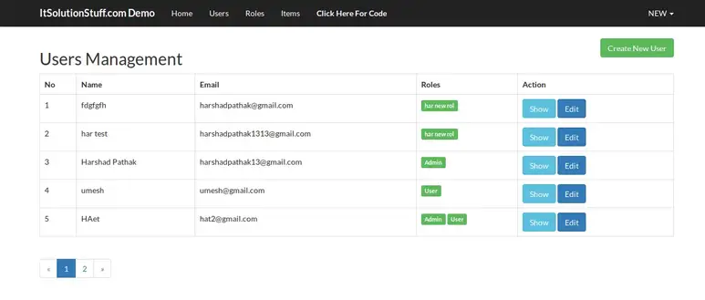 Laravel 5.2 – User ACL Roles and Permissions with Middleware using ...