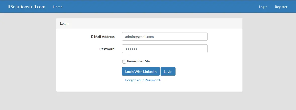 How to Implement LinkedIn login in laravel • DevRohit Think simplified