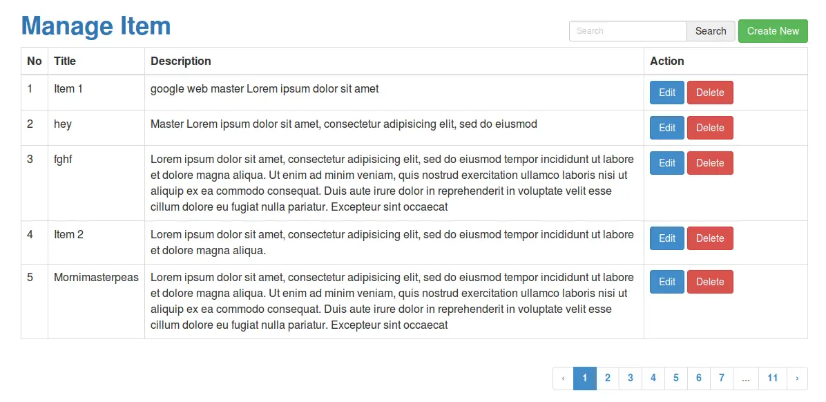 PHP AngularJS CRUD with Search and Pagination Tutorial