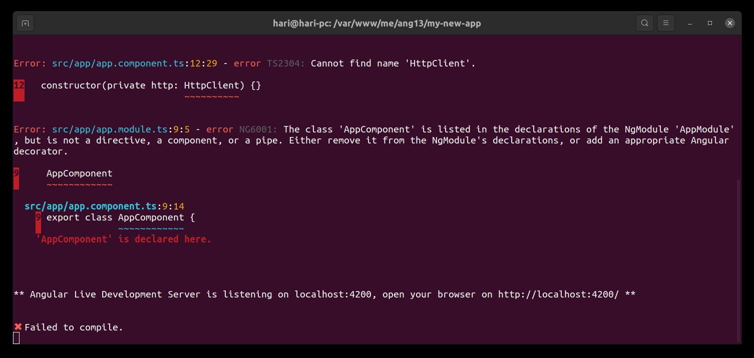 Angular - Cannot find name 'HttpClient' - Solved