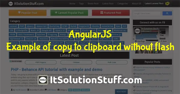 How to Copy to Clipboard without Flash in AngularJS?