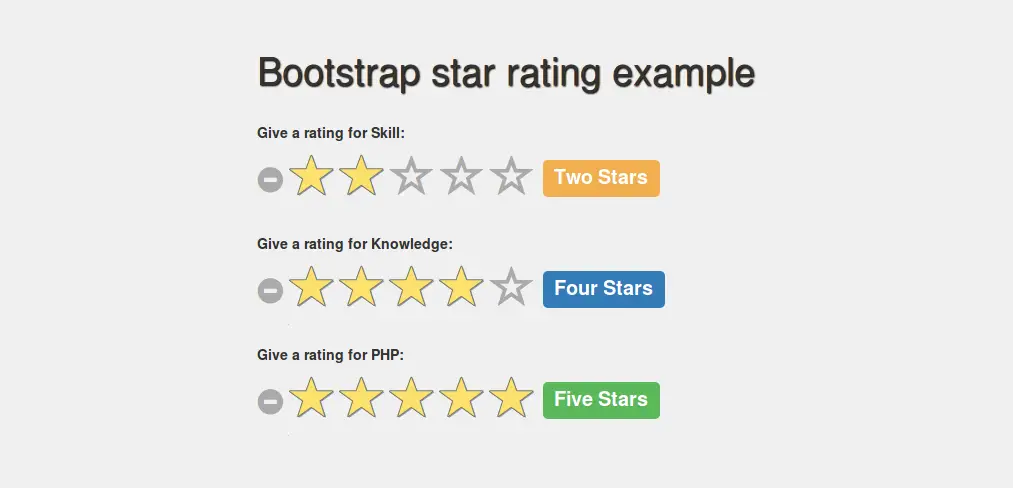 Simple Star Rating Input Plugin - jQuery rating.js