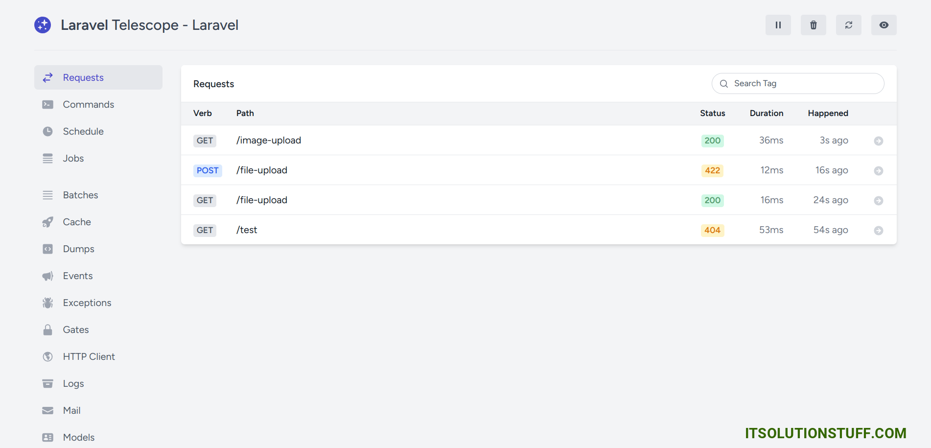 Monitoring a Laravel Application with Telescope