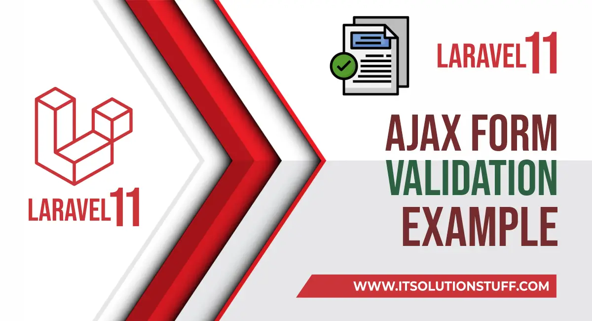 laravel 11 ajax form validation