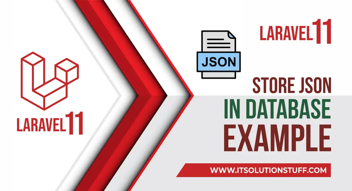laravel 11 save json data into database