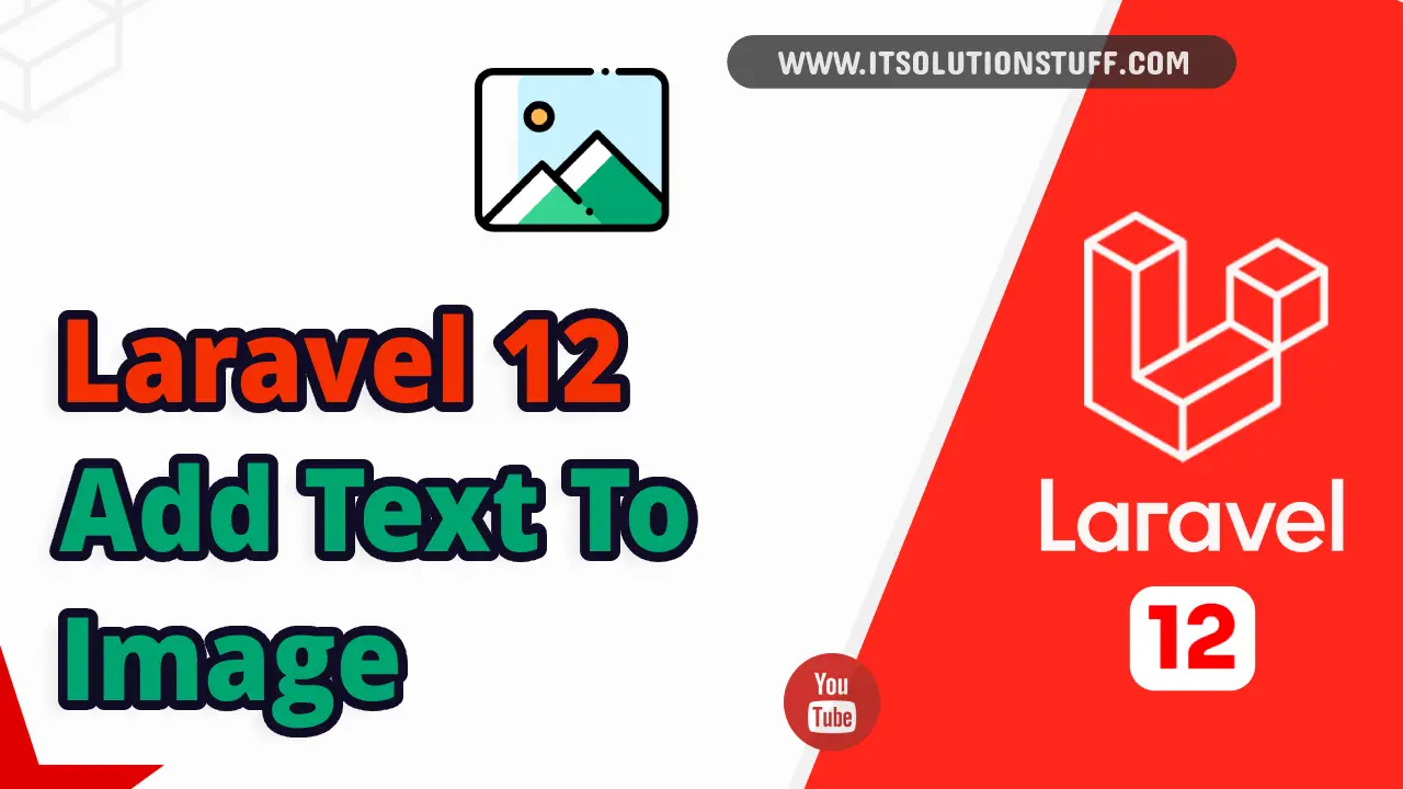 laravel 12 add text to image example