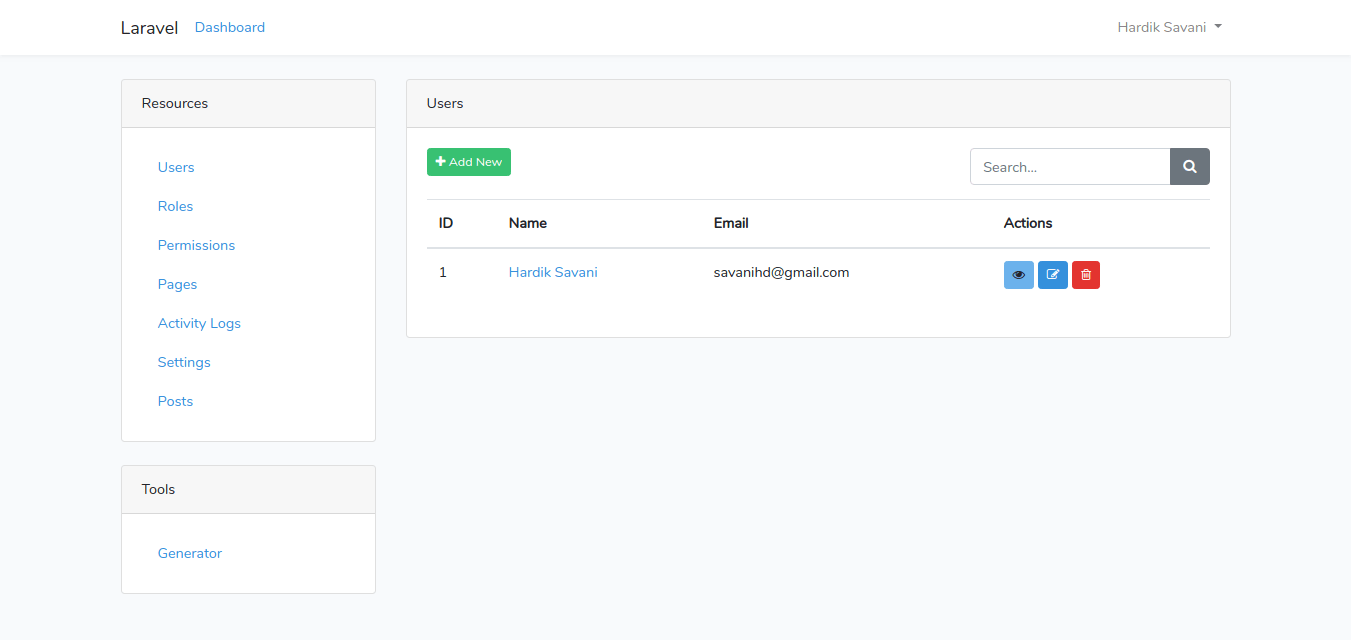 Add laravel