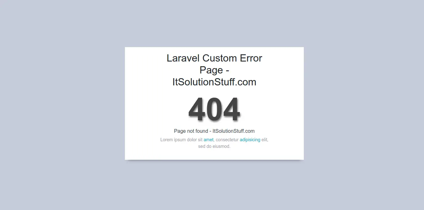 New Laravel Exception Page?