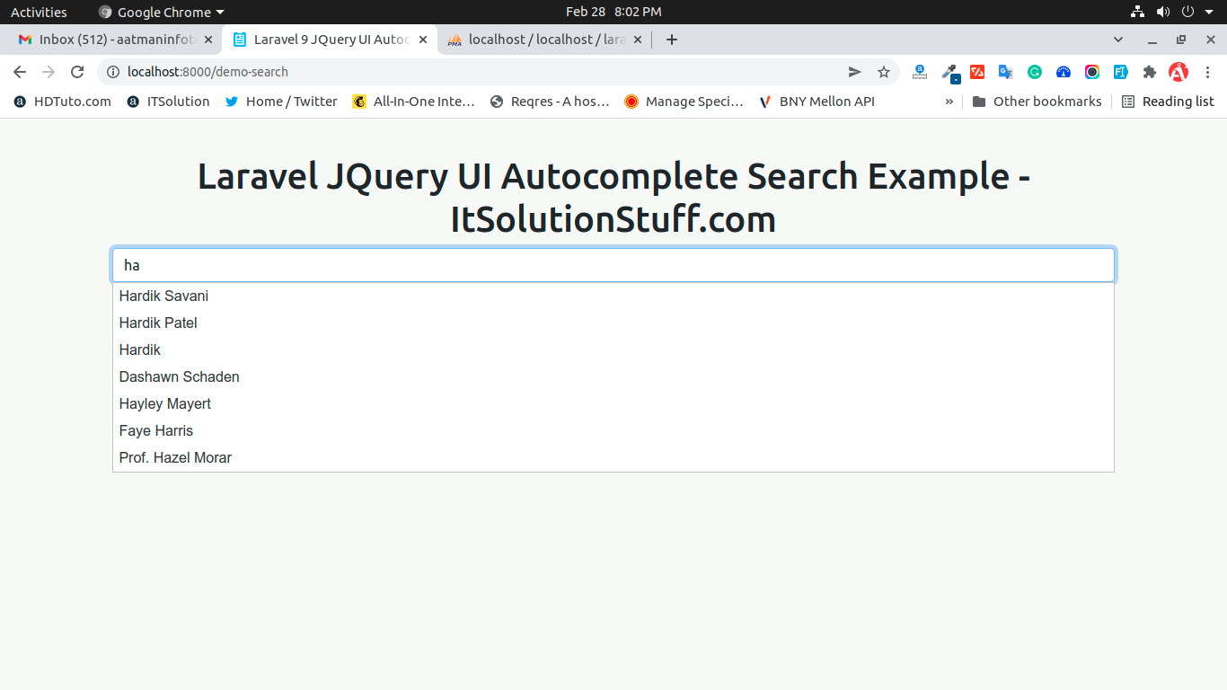 Laravel JQuery UI Autocomplete Ajax Search Example ...