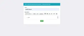 Bootstrap Wysihtml5 Tutorial